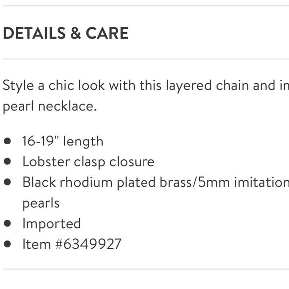 NWT Adornia Black Plated Messy Necklace - Picture 4 of 4